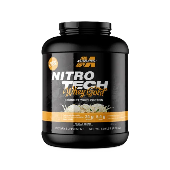 MuscleTech Nitro-Tech 100% Whey Gold - 5lb Crema de Vainilla