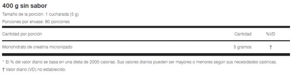 MuscleTech Platinum 100% Creatina - 400g Sin Sabor