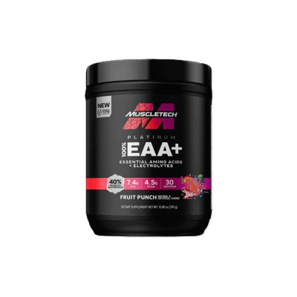MuscleTech Platinum 100% EAA+ - 30 Servicios Ponche de Frutas