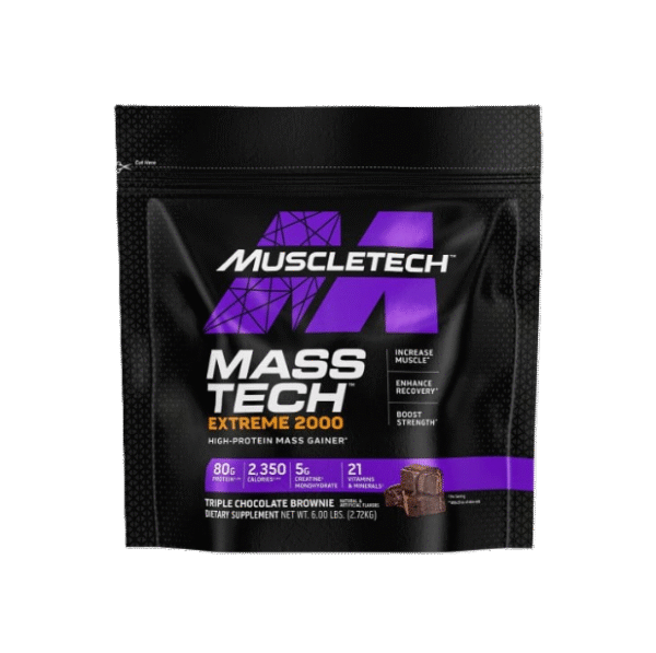 MuscleTech Mass-Tech EXTREME 2000 - 12lb Brownie Triple Chocolate